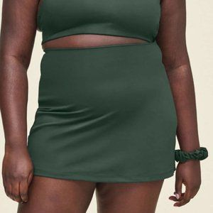 moss green sport skort from girlfriend collective size medium
